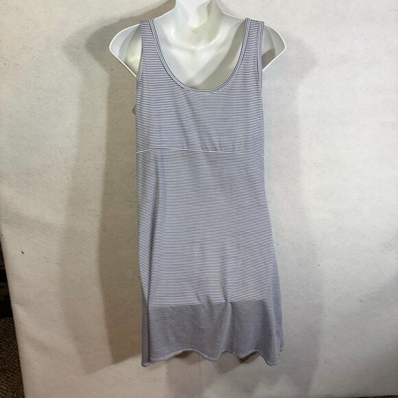 Carve Designs Blue White Striped Dress Women's Size Large L Sleeveless Tank Bra - Picture 2 of 8